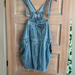 Overall mini dress